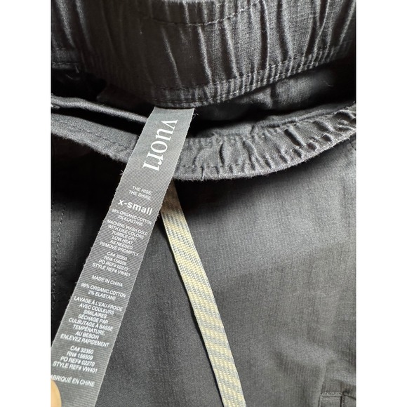 Vuori Womens Ripstop Slim Pant in Charcoal Midrise Drawstring Organic Cotton - Picture 12 of 13
